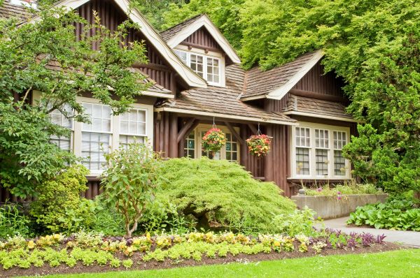 Log Home Landscaping in Cave Creek