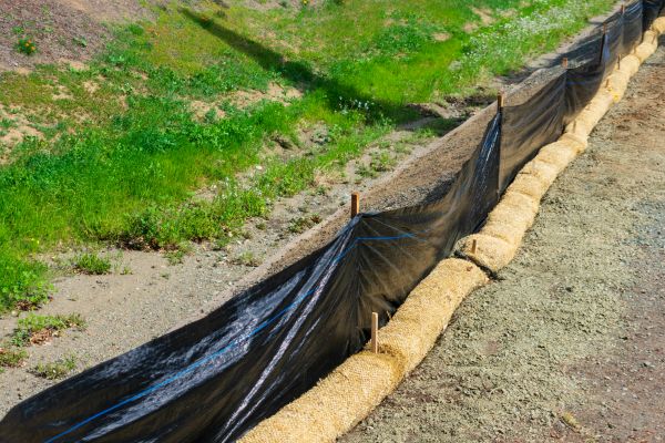 Straw Wattle Installation in Cave Creek